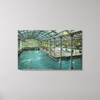 Vista interior de los baños subterráneos