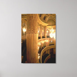 Lienzo Vista interior del teatro de la ópera que mira