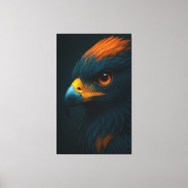 Lienzo Vista majestuosa - Retrato de águila ultrarealista