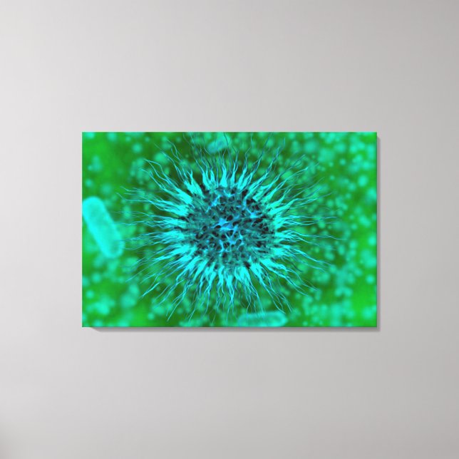 Lienzo Vista Microscópica De Dendrimers 3 (Anverso)