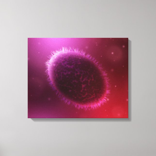 Lienzo Vista Microscópica De La Muestra 1 (Anverso)