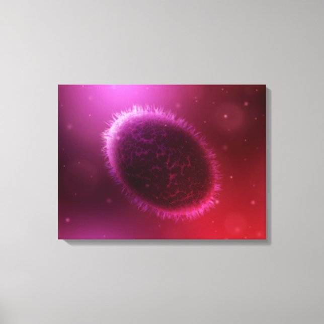 Lienzo Vista Microscópica De La Muestra 1 (Anverso)