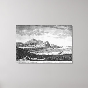 Lienzo Vista oeste de la ciudad de Edimburgo, 1753