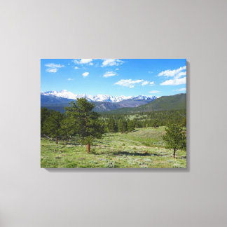 Lienzo Vista panorámica de Rocky Mountain
