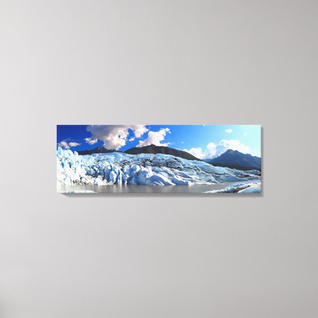 Lienzo Vista panorámica del glaciar Matanuska, Alaska (Anverso)