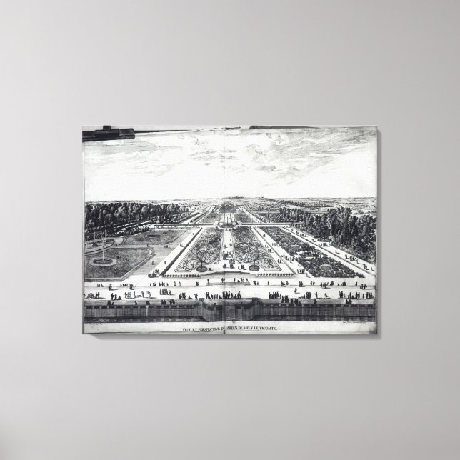 Lienzo Vista panorámica del jardín (Anverso)