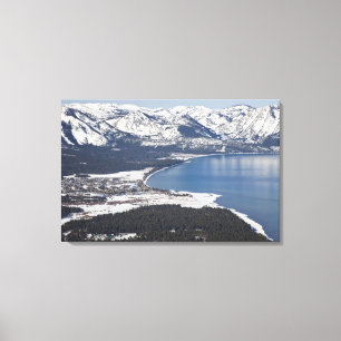 Lienzo Vista panorámica del lago Tahoe, EE. UU.