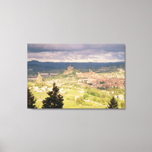 Lienzo Vista panorámica del Le-Puy-en-Velay