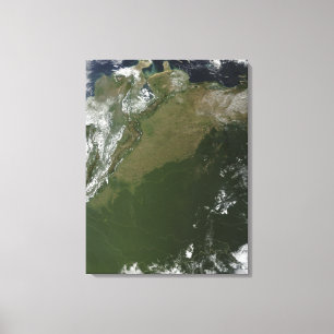 Lienzo Vista por satélite de Columbia del este