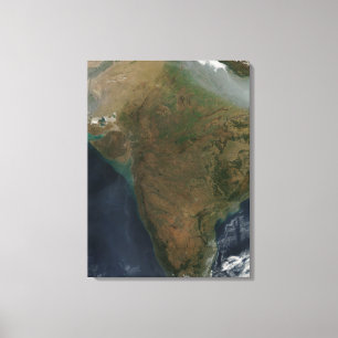 Lienzo Vista por satélite de la India central