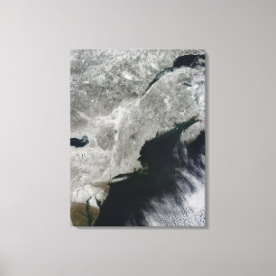 Lienzo Vista por satélite de la nieve