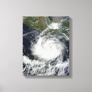 Lienzo Vista por satélite de la tormenta tropical Darby