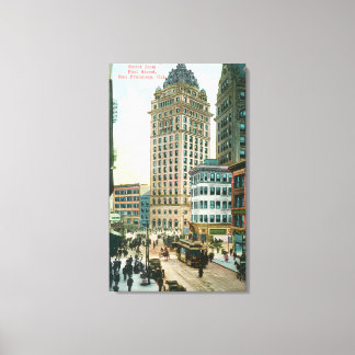 Lienzo Vista sur de Kearny St desde Post St