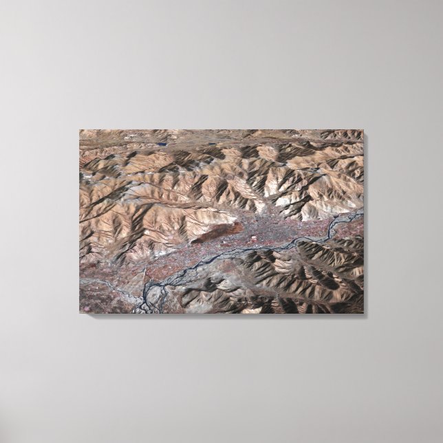 Lienzo Vista tridimensional del paisaje (Anverso)