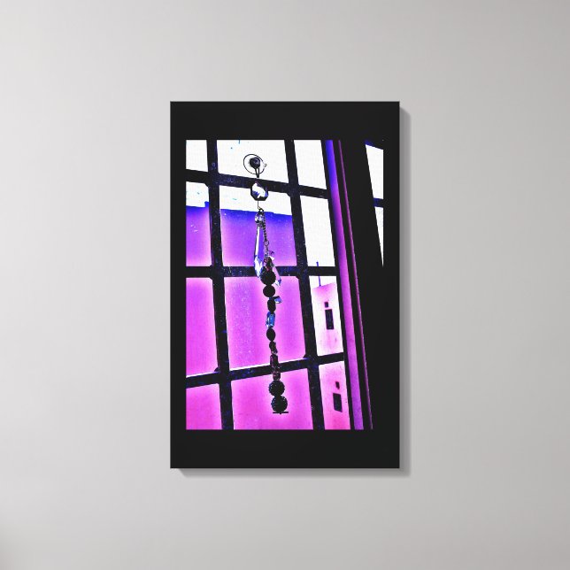 Lienzo Vista violeta (Anverso)