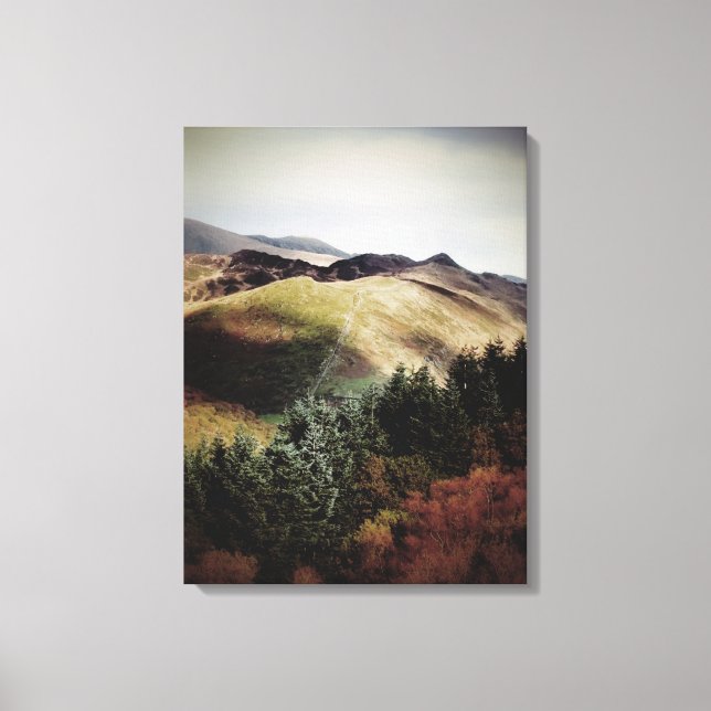 LIENZO VISTAS A LAS MONTAÑAS DE GALES (Anverso)