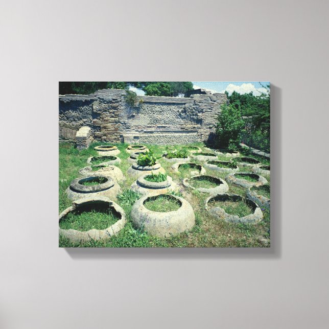 Lienzo Vistas a las tiendas (Anverso)