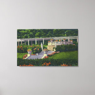 Lienzo Vistas a los jardines de Yaddo