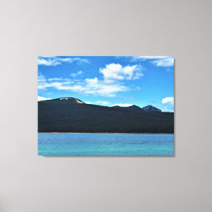 Lienzo Vistas al lago Crescent, Oregón