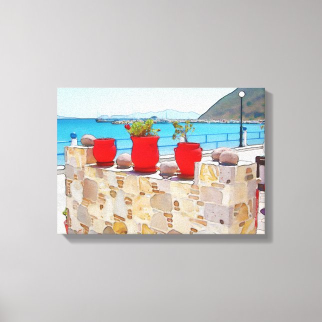 Lienzo Vistas al mar (Anverso)