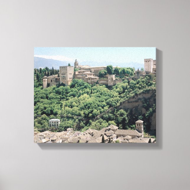 Lienzo Vistas al Palacio de la Alhambra (Anverso)