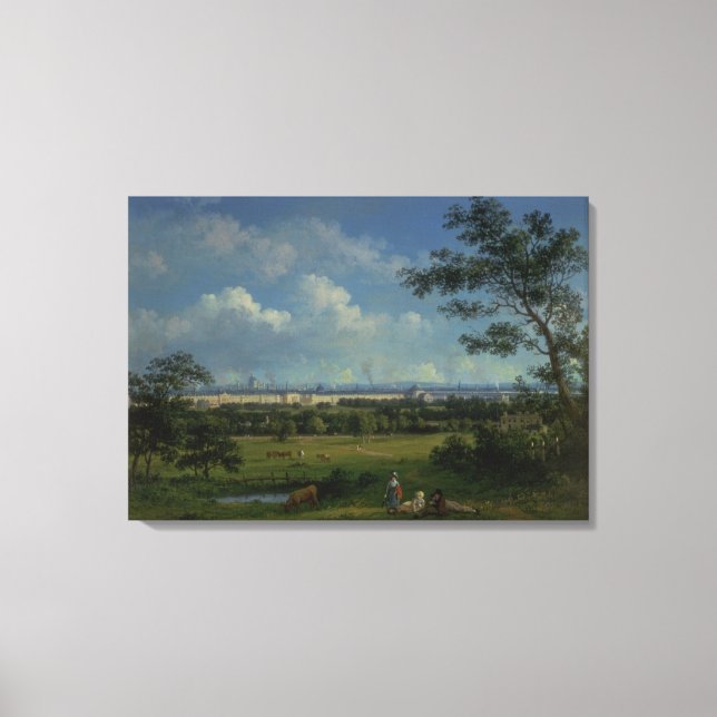 Lienzo Vistas al parque de Regent (Anverso)