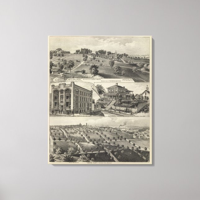 Lienzo Vistas de Kansas City, Kansas (Anverso)