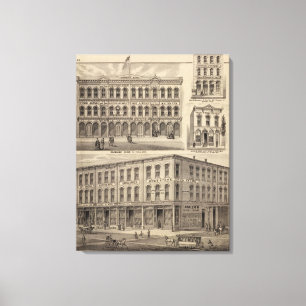 Lienzo Vistas de Moore y de Wabashaw, Minnesota