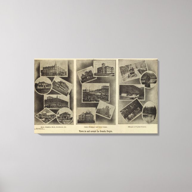 Lienzo Vistas, La Grande, Oregón (Anverso)