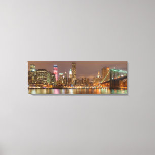 Lienzo Vistas panorámicas a la ciudad de Nueva York