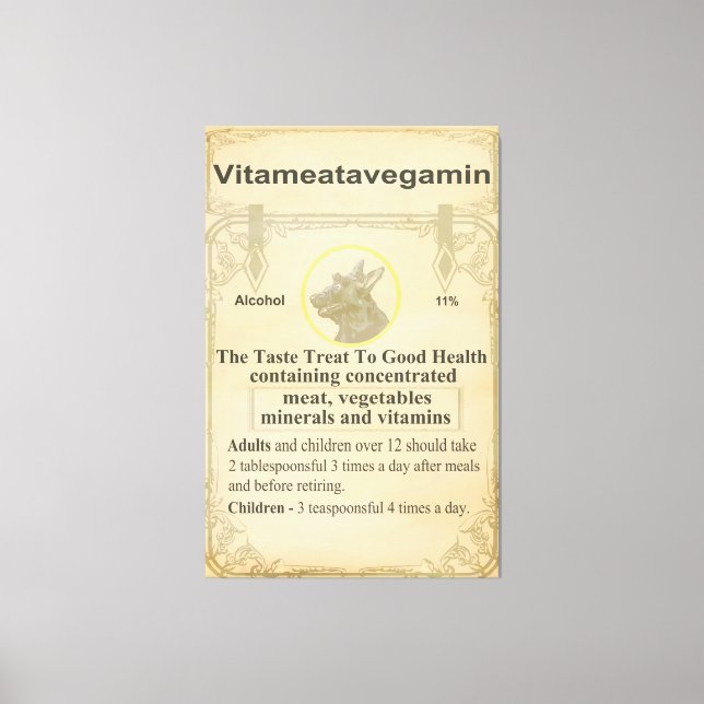 Lienzo Vitameatavegamina de Escocia (Anverso)