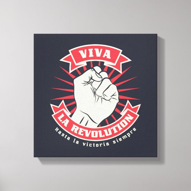 Lienzo Viva la revolución (Anverso)