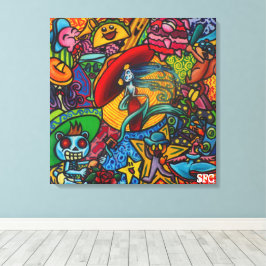Lienzo Viva La Vida Por Squid Fear City (.75)