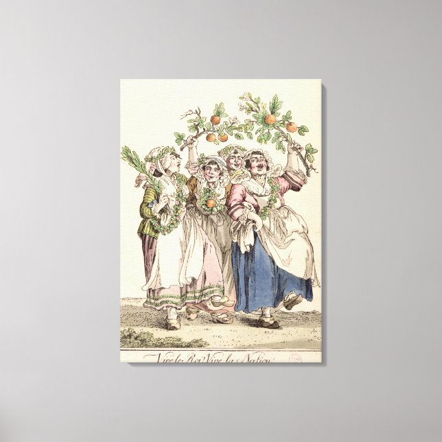 Lienzo Vive le Roi, Vive la Nación' (Anverso)