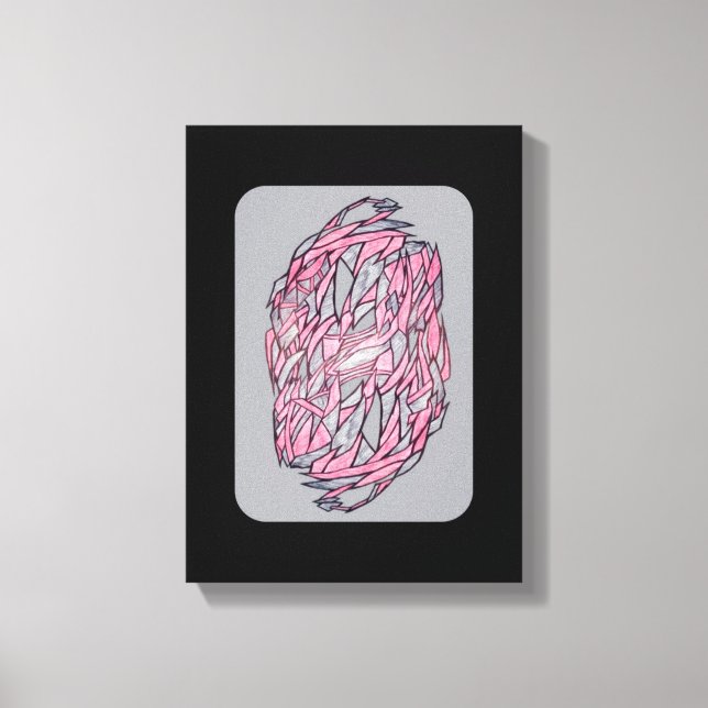 Lienzo Vivid Contrast: Modern Geometric Abstract Print (Anverso)