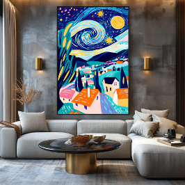 Lienzo Vivid Fauvist Vision of Starry Night