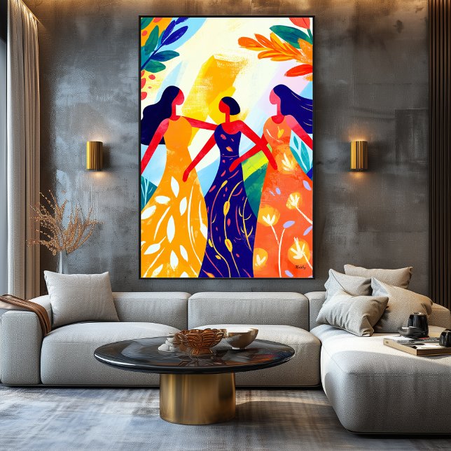 Lienzo Vivid Fauvist Vision of the Three Graces (Subido por el creador)
