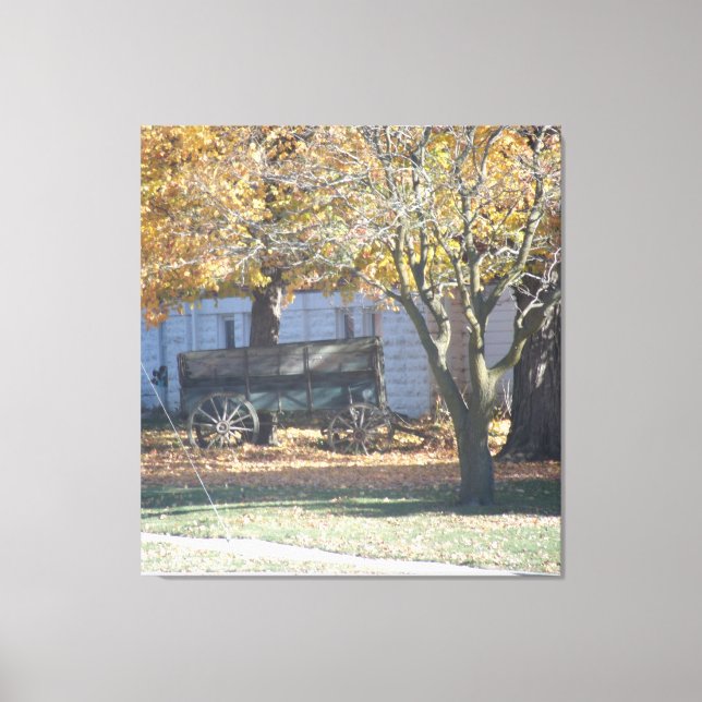 Lienzo Viviendo en Illinois (Anverso)