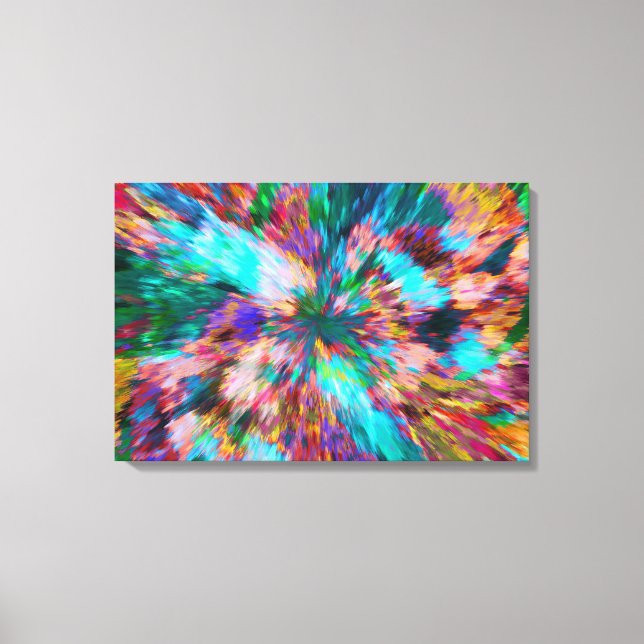 Lienzo Viviendo Una Implosión Abstracta Increíble (Anverso)