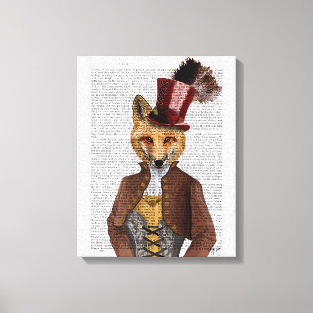 Lienzo Vivienne Steampunk Fox (Anverso)