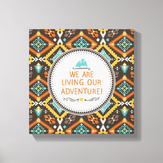 Lienzo Vivir nuestra aventura (Anverso)