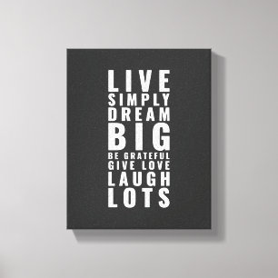 Lienzo Vivir simplemente soñar   Oferta Inspiradora