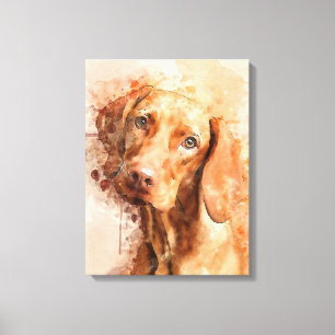 Lienzo Vizsla Watercolor