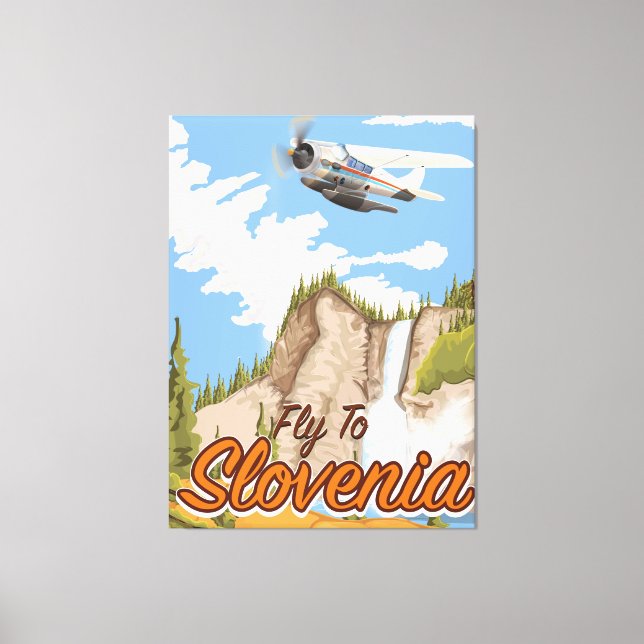 Lienzo Volar a Eslovenia (Anverso)