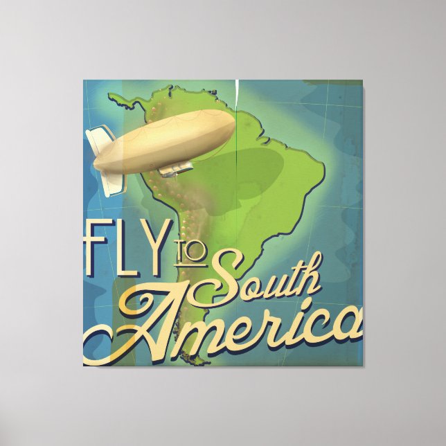 Lienzo Volar A Sudamérica (Anverso)