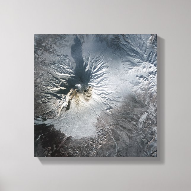 Lienzo Volcán Shiveluch en Rusia (Anverso)