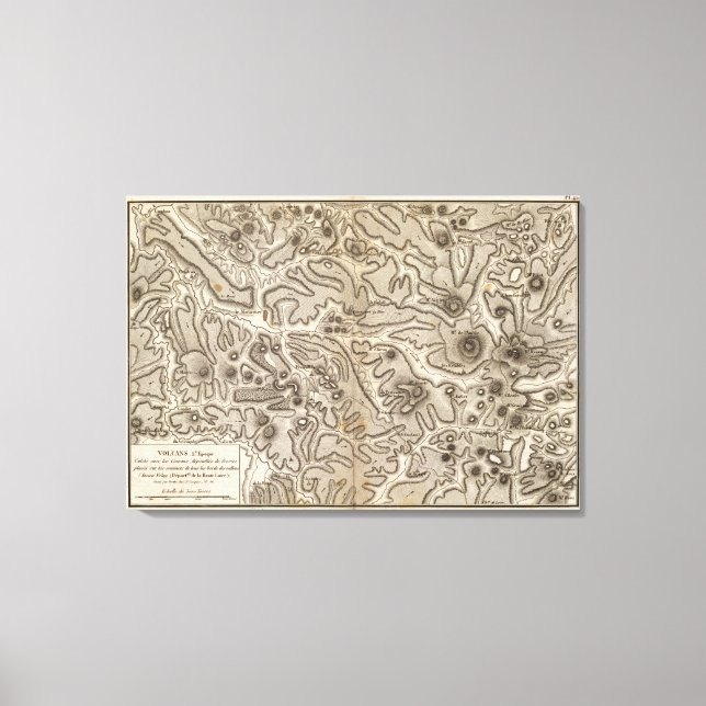 Lienzo Volcanes Haute Loire (Anverso)