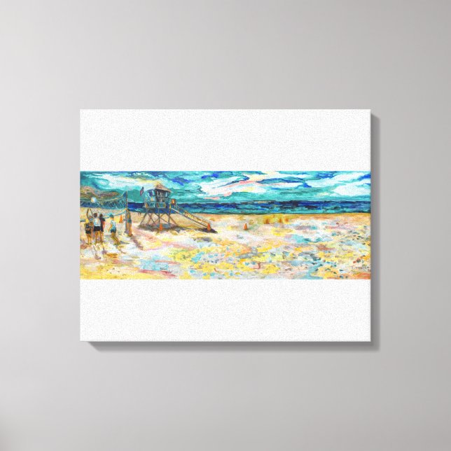Lienzo Voleibol playa de Redondo (Anverso)