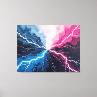 Lienzo Voltage Flow – Electric Surge in Motion 40"x32"