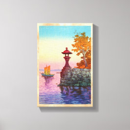 Lienzo Volviendo al velero en Yabase Tsuchiya Koitsu hang